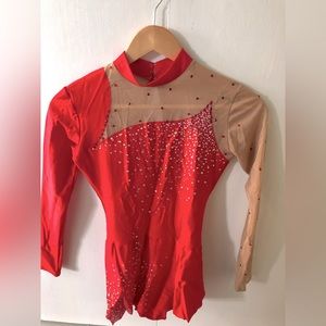 Beautiful custom made gymnastics body suit